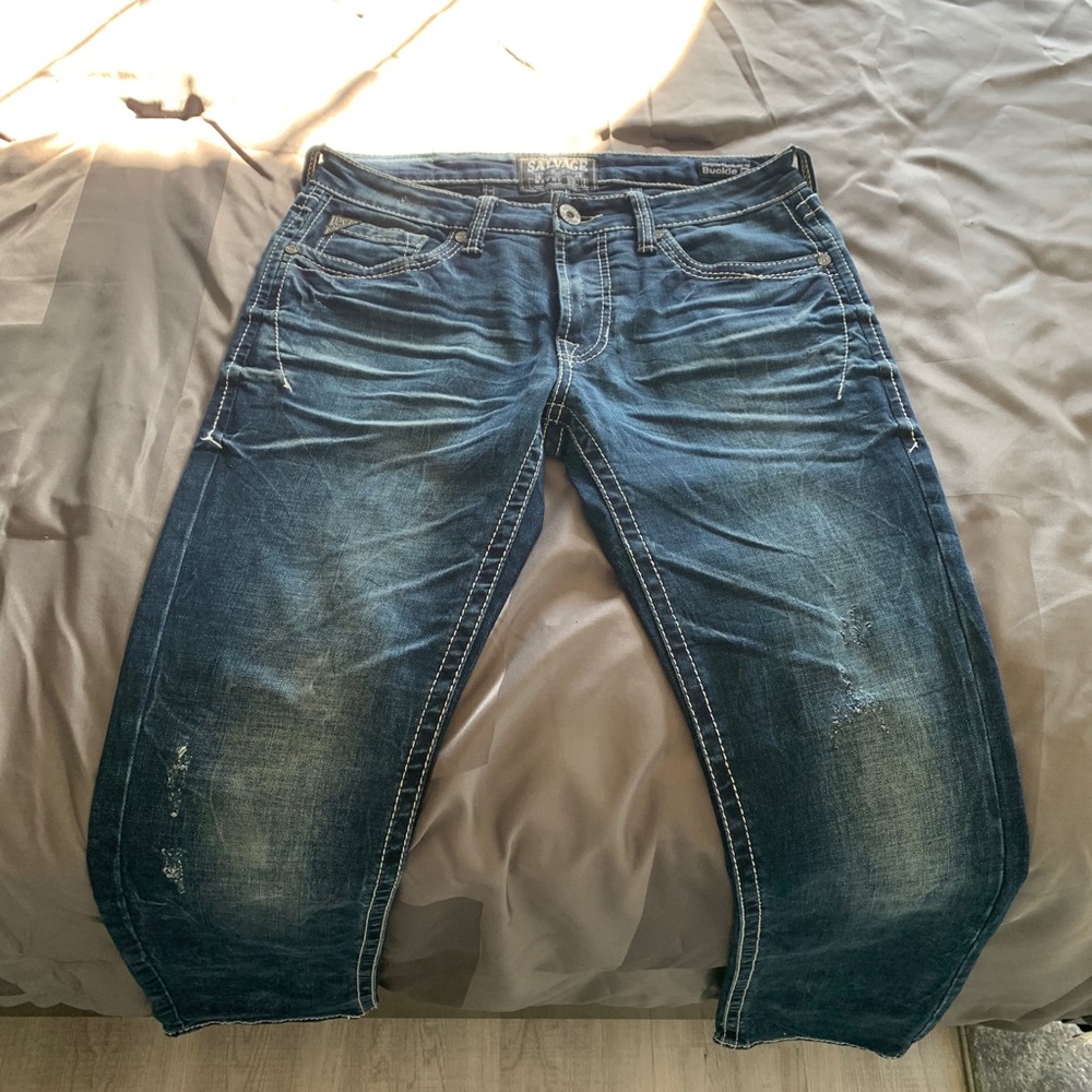 Salvage Jeans (Buckle) Size 32 Slim Straight